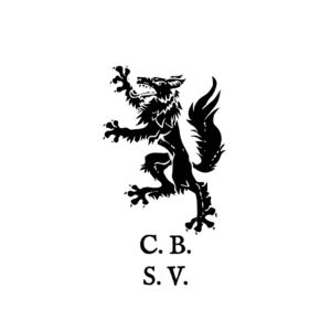 Design for a personal stamp with Cyrillic and Latin initials.