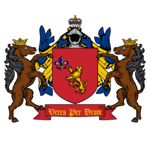 Crest of HSH Prince Dominique Duke of Catherine Castle OMS