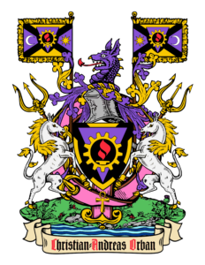 C.A. Orban CoA Type 1 Gold Unicorn &amp; Unicorn H2 OLD Perfect SF incl Trident MintGrass BorderShield 2a bigger Flags bigger Tridents newFont Banderola Perg.color noHalfBelt ABS.PERFECTION pfSH v5 inv1 ankh