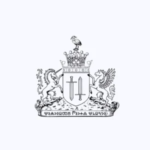 herb Nowy Ląd czarno-białe