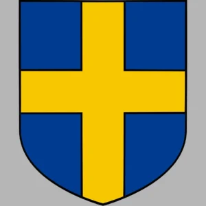 A modern heraldic symbol for Margaret Le Brun 1320