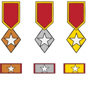 Exceptional Service Medal, 1st, 2nd and 3rd Class