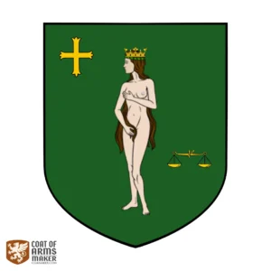 Inspired by a coin of Guntram, king of Neustria (Neustrike)—Francia