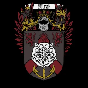 Mrak Family Crest no motto