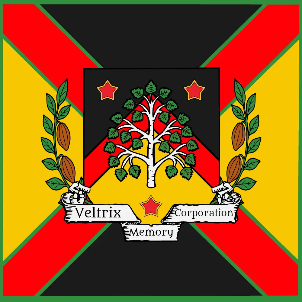 Veltrix Memory Corporation Official Flag Logo