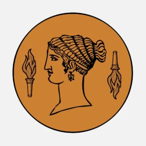 Bronze coin of Caeriesse (obverse)