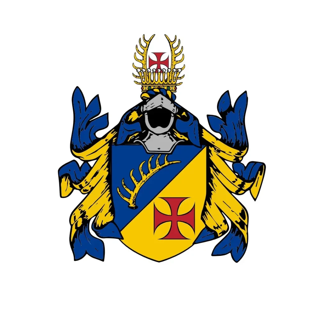 Wappen des Grafen Roland von Ibelin-Hirschfeld