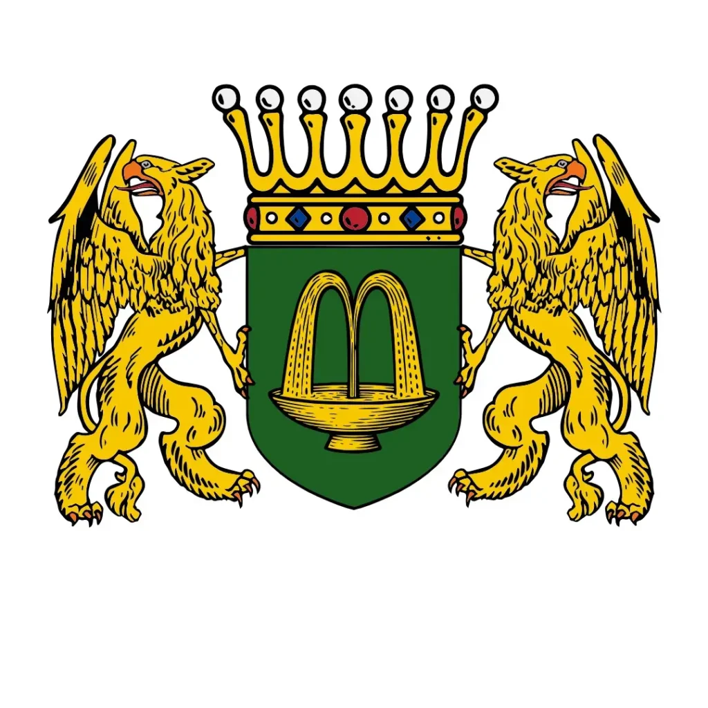 Baronie Charlottenquell Großes Wappen