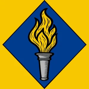 A modern heraldic symbol for Lucy Corona 1250