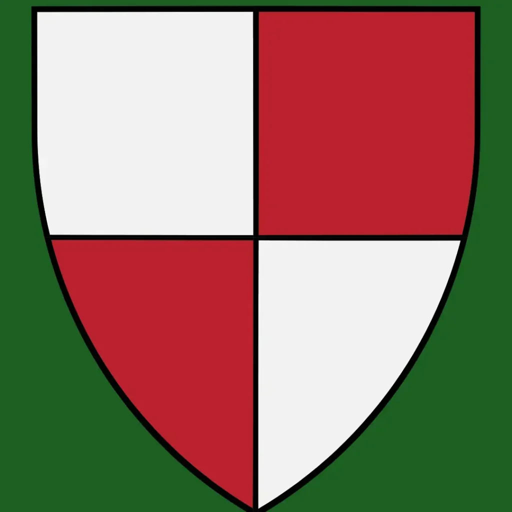 A modern heraldic symbol for Hugh de Dutton 1086