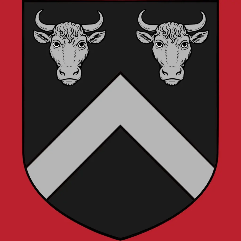 A modern heraldic symbol for Margerey Bulkely 1389