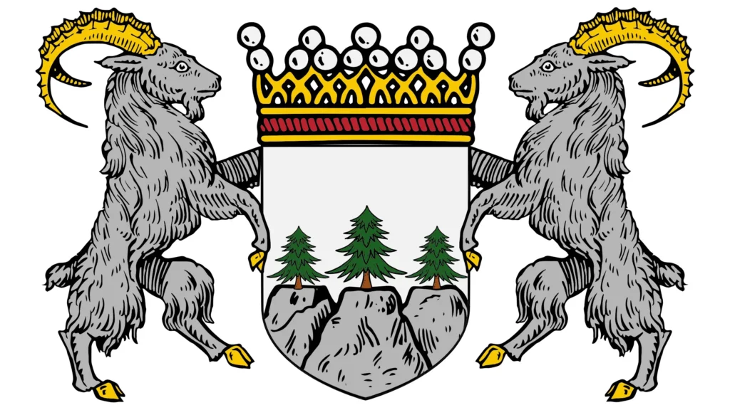 Baronie Steinwald Großes Wappen