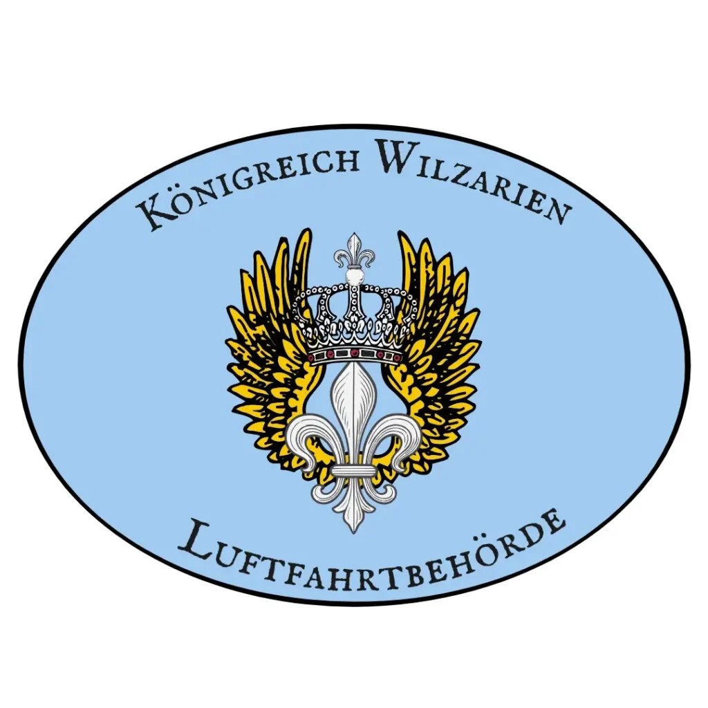 Behördenschild Königliche Luftfahrtbehörde Wilzarien