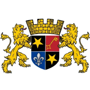 Gro&szlig;es Wappen der Gemeinde Treis heraldisch korrigiert