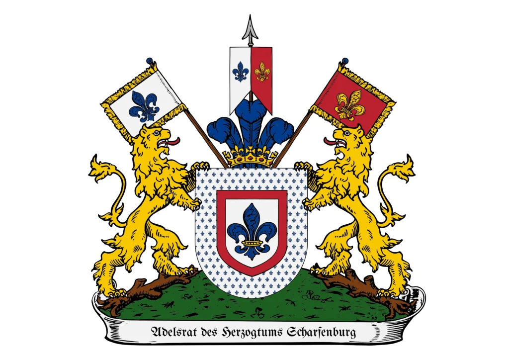 Prachtwappen des scharfenburgischen Adelsrates
