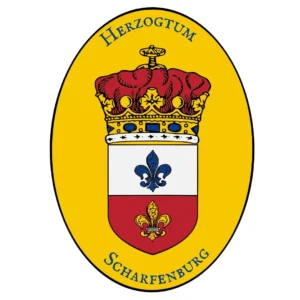 Herzogtum Scharfenburg Grenzschild